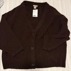 H&M Brown Cardigan Sweater
